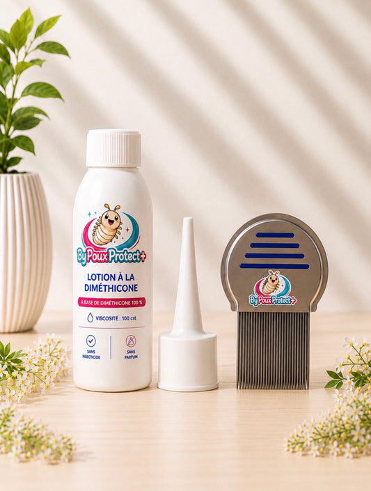 Lotion diméthicone Peigne professionnel - Applicateur de précision inclus